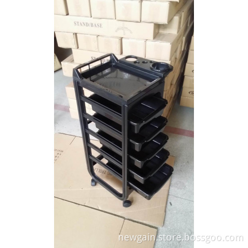 professional aluminum trolley beauty case hair salon trolley barber cair trolley B60-ST033